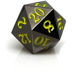 Gunmetal D20 with Various Colored #'s