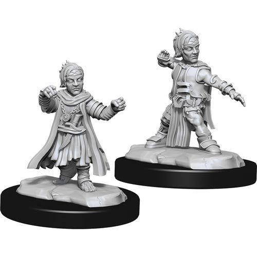 Pathfinder: Deepcuts Unpainted Miniatures - W15 Male Halfling Monk