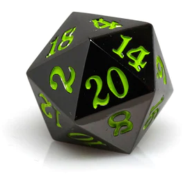 Gunmetal D20 with Various Colored #'s