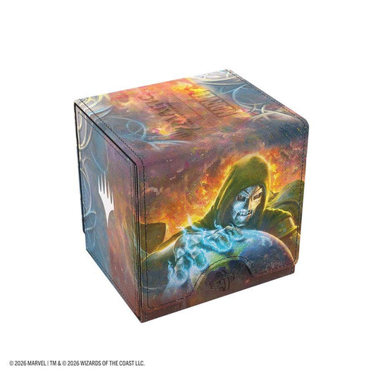 Gamegenic Sidekick Pro 100+ XL deck box in Doom Reigns Supreme design, designed for card storage and protection.