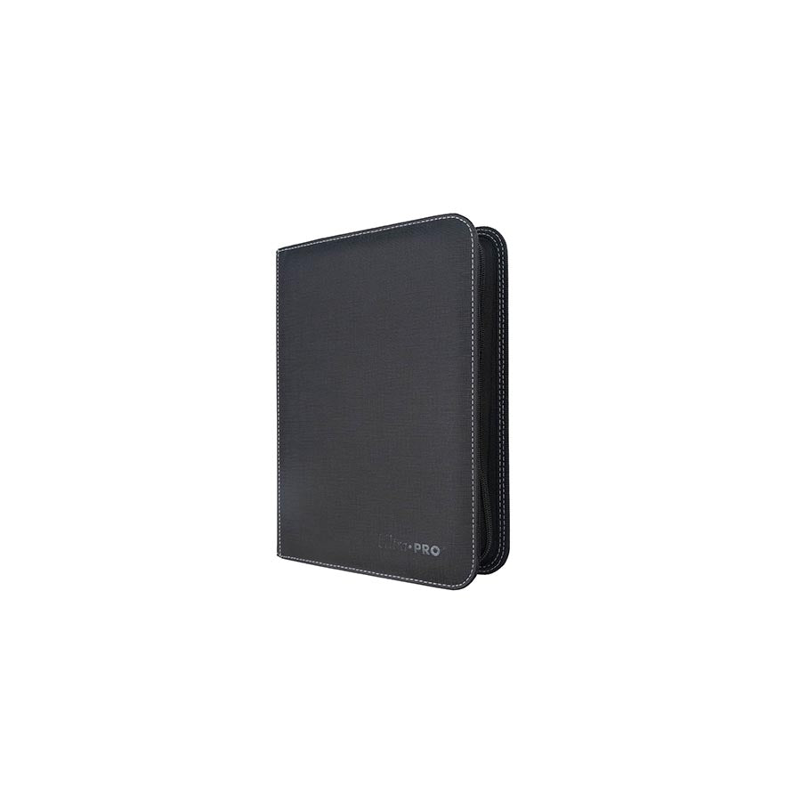 Ultra Pro 4-Pocket Toploader Zippered Premium Binder with clear pockets for storing collectible cards or trading cards.
