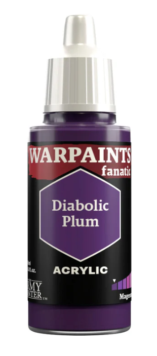 THE ARMY PAINTER: WARPAINTS FANATIC: ACRYLIC: DIABOLIC PLUM (18ml)