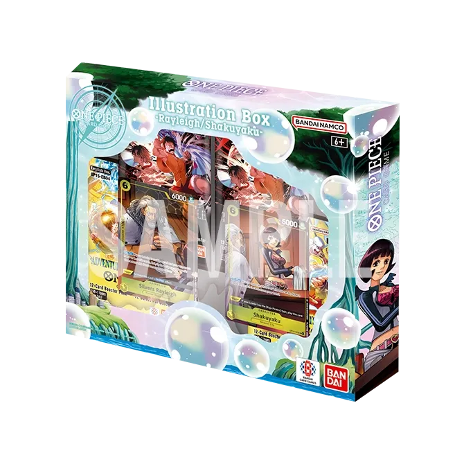 Bandai One Piece Illustration Box Vol 7 trading cards featuring colorful character artwork and collectible card designs.