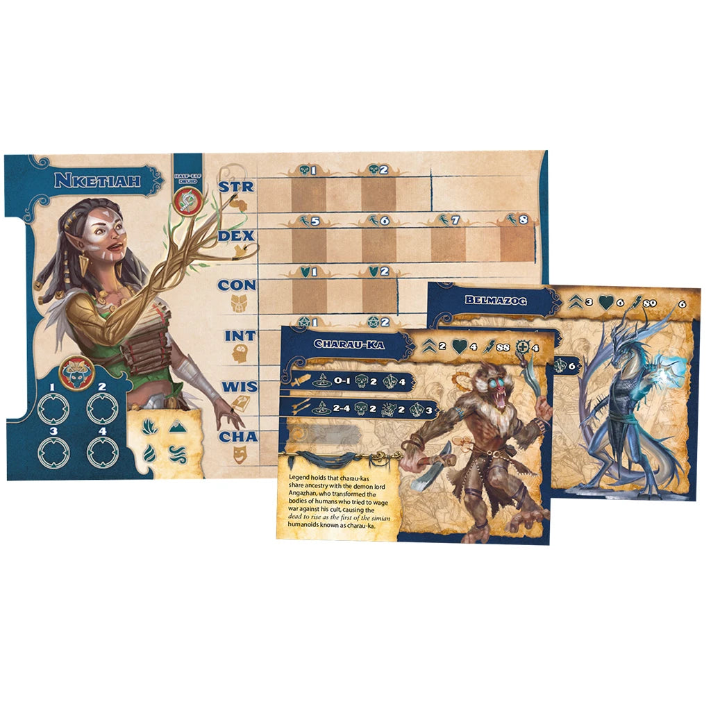 Pathfinder Arena Age of Ashes game box by Asmodee featuring fantasy-themed artwork and game components on the front.