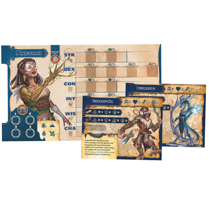 Pathfinder Arena Age of Ashes game box by Asmodee featuring fantasy-themed artwork and game components on the front.
