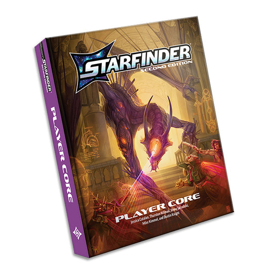Starfinder RPG 2nd Edition Starfinder Player Core book by Paizo, showing the front cover with colorful sci-fi artwork.
