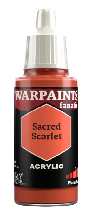 THE ARMY PAINTER: WARPAINTS FANATIC: ACRYLIC: SACRED SCARLET (18ml)