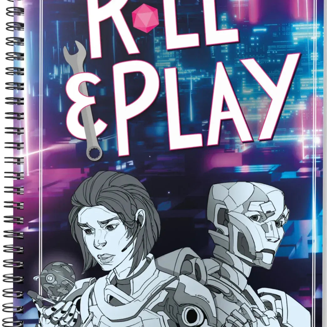 Sci-Fi Character Kit RPG by Roll & Play Press, featuring detailed sci-fi character figures and accessories for tabletop gaming.