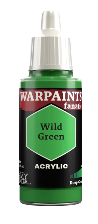 THE ARMY PAINTER: WARPAINTS FANATIC: ACRYLIC: WILD GREEN (18ml)