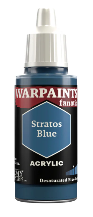 THE ARMY PAINTER: WARPAINTS FANATIC: ACRYLIC: STRATOS BLUE (18ml)