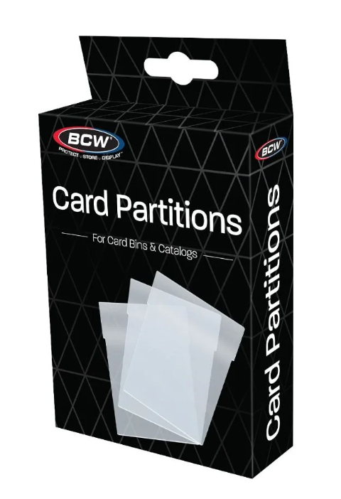 Card Partitions - Clear