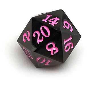 Gunmetal D20 with Various Colored #'s