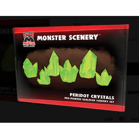 Monster Scenery: Peridot Crystals