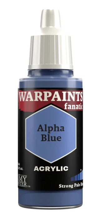 THE ARMY PAINTER: WARPAINTS FANATIC: ACRYLIC: ALPHA BLUE (18ml)