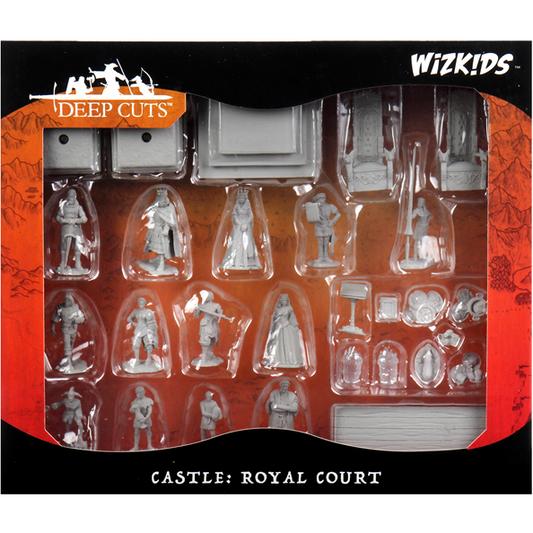 D&D: Wizkids Deep Cuts Unpainted Miniatures - W12 Castle Royal Court - TCB Games & Collectibles
