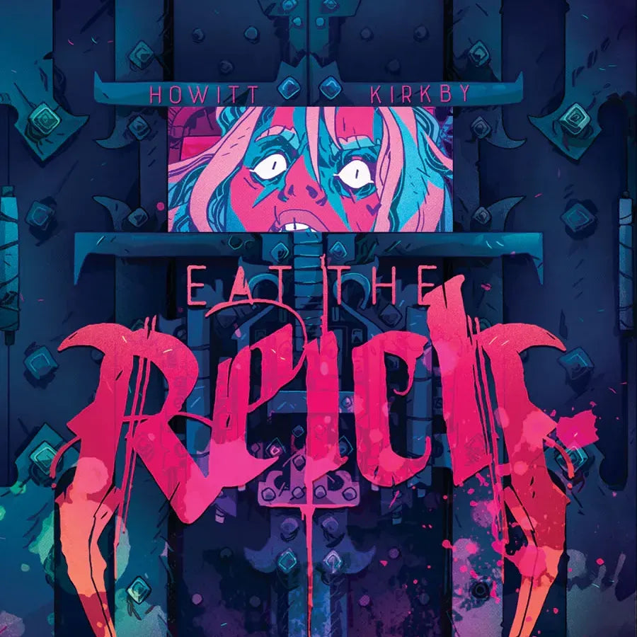 Eat the Reich RPG Corebook by Studio 2 Publishing, neon green cover with detailed artwork, for tabletop role-playing game enthusiasts.