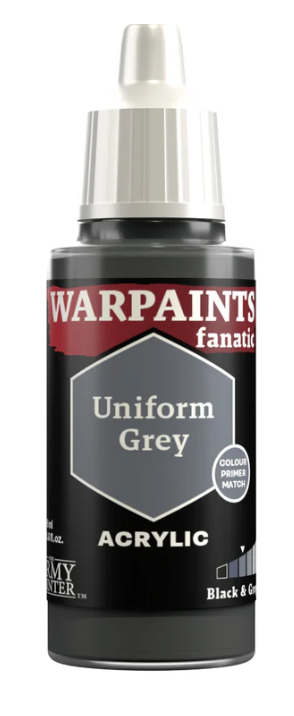 THE ARMY PAINTER: WARPAINTS FANATIC: ACRYLIC: UNIFORM GREY (18ml)