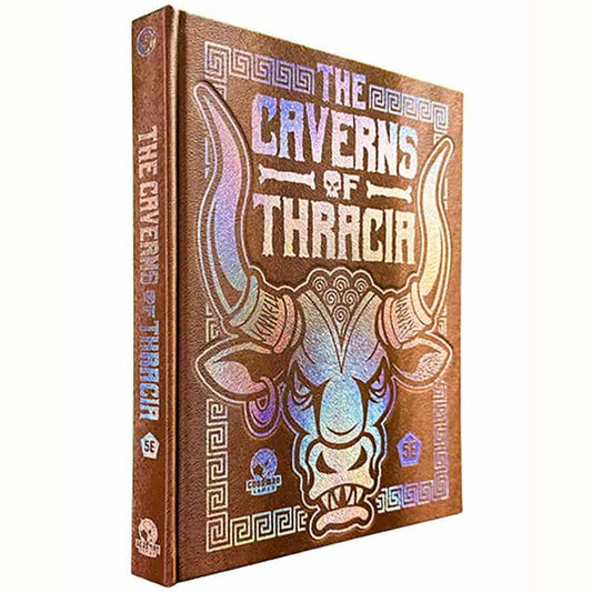 THE CAVERNS OF THRACIA (5E) (MINOTAUR HIDE COVER) - TCB Games & Collectibles