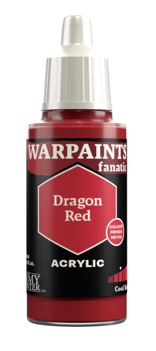 THE ARMY PAINTER: WARPAINTS FANATIC: ACRYLIC: DRAGON RED (18ml)