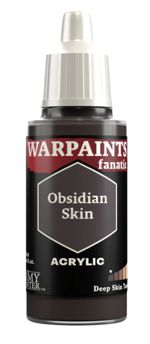 THE ARMY PAINTER: WARPAINTS FANATIC: ACRYLIC: OBSIDIAN SKIN (18ml)