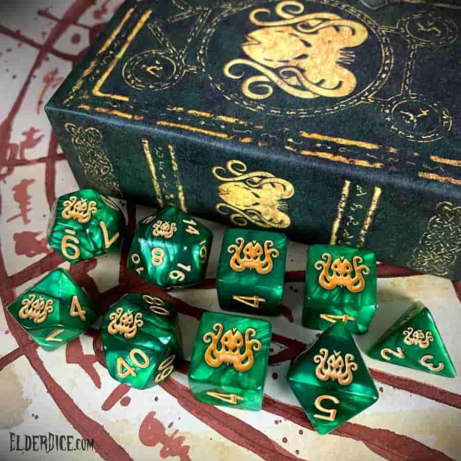 Elder Dice: Cthulhu Polyhedral Set