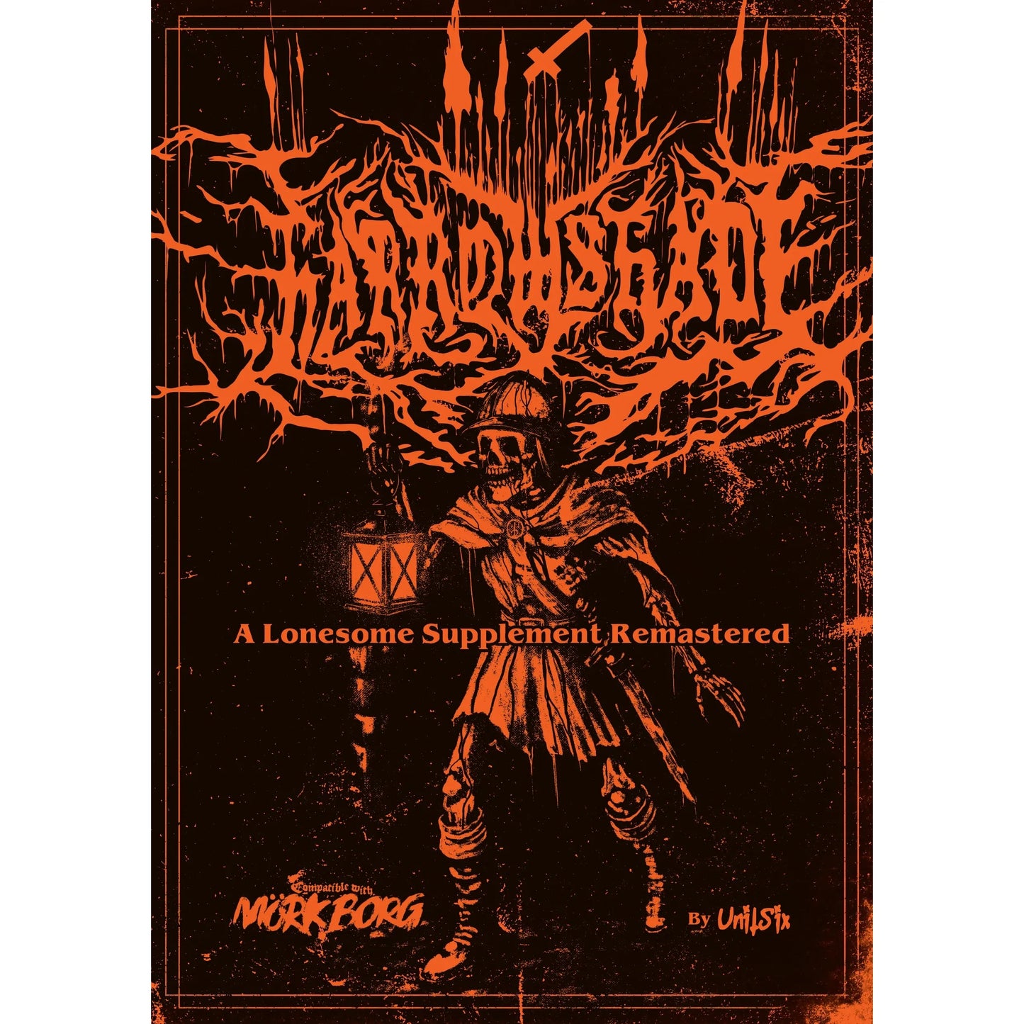 Harrowshade Solo RPG book by Studio 2 Publishing featuring dark fantasy artwork and rugged black cover design.