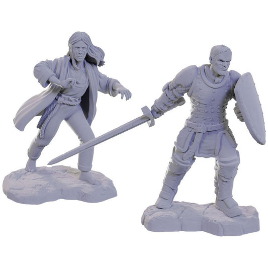 D&D: Nolzur's Marvelous Unpainted Miniatures - W22 Reborn Paladin & Warlock