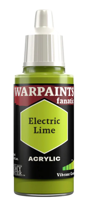 THE ARMY PAINTER: WARPAINTS FANATIC: ACRYLIC: ELECTRIC LIME (18ml)