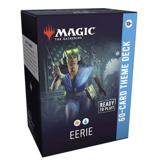 MTG Secrets of Strixhaven 60-card theme deck from Wizards of the Coast, featuring colorful artwork and magic-themed cards.