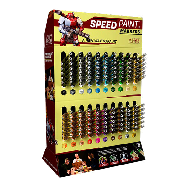 Speedpaint Markers by The Army Painter in a range of vibrant colors for art and hobby projects.