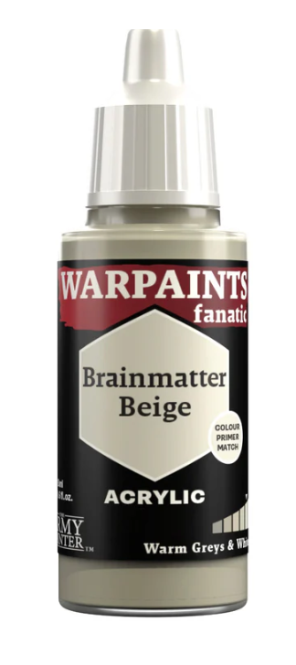 THE ARMY PAINTER: WARPAINTS FANATIC: ACRYLIC: BRAINMATTER BEIGE (18ml)