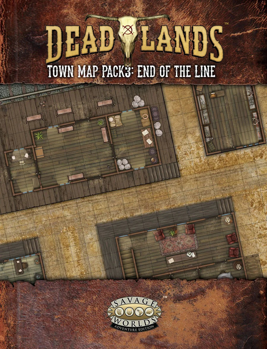 Deadlands RPG: The Weird West Map Pack 3 - End of the Line