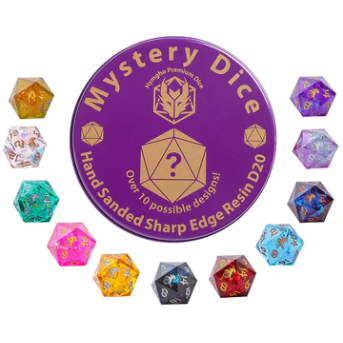 Mystery Dice - Sharp Resin D20s
