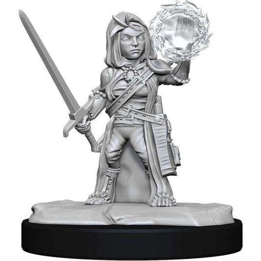 Pathfinder: Deepcuts Unpainted Miniatures - W14 Female Halfling Cleric - TCB Games & Collectibles