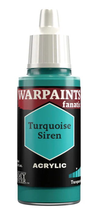 THE ARMY PAINTER: WARPAINTS FANATIC: ACRYLIC: TURQUOISE SIREN (18ml)