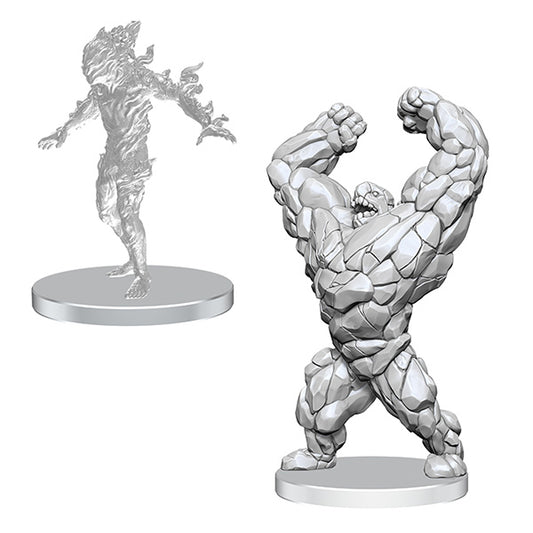 Pathfinder: Deepcuts Unpainted Miniatures - W27 Living Landslide & Living Wildfire