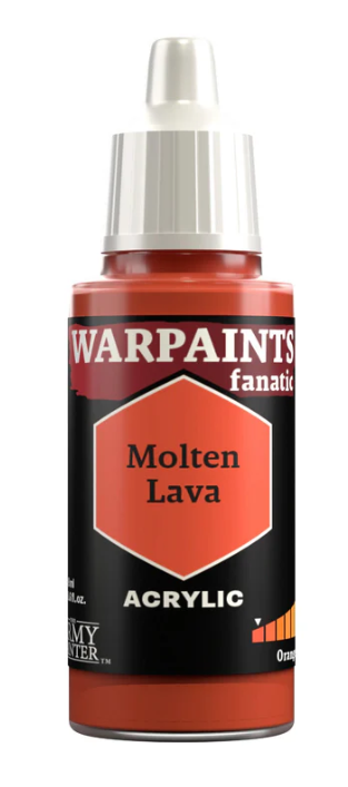 THE ARMY PAINTER: WARPAINTS FANATIC: ACRYLIC: MOLTEN LAVA (18ml)