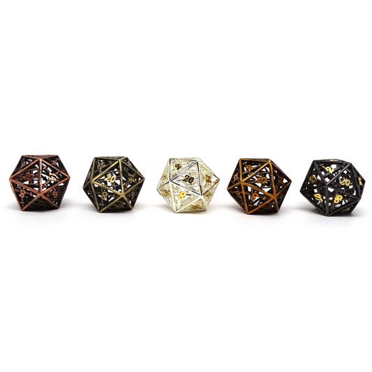 Hollow Dice of Divine Retribution - 5 Pack of D20 Dice