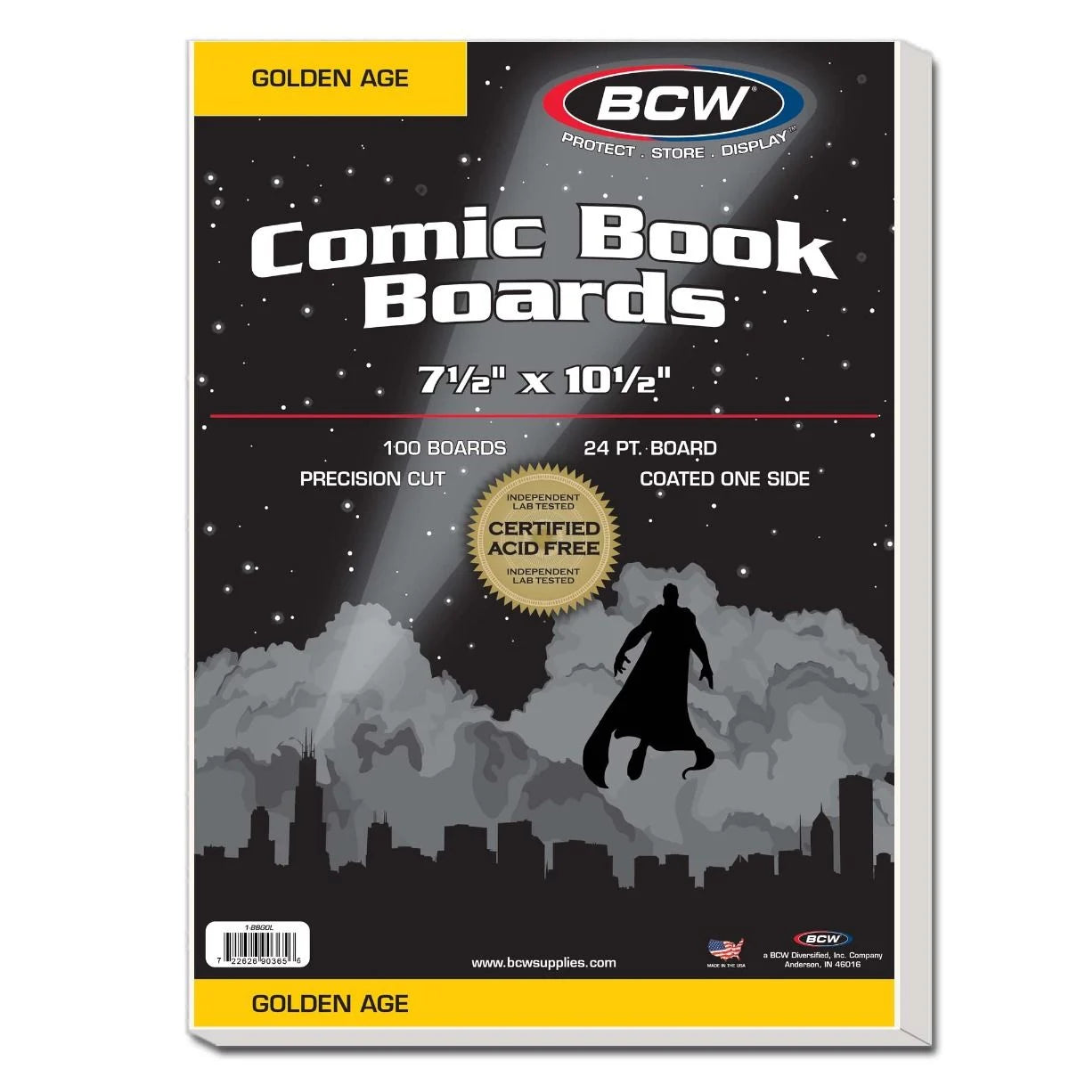 Golden Comic Backing Boards - 100 / pk