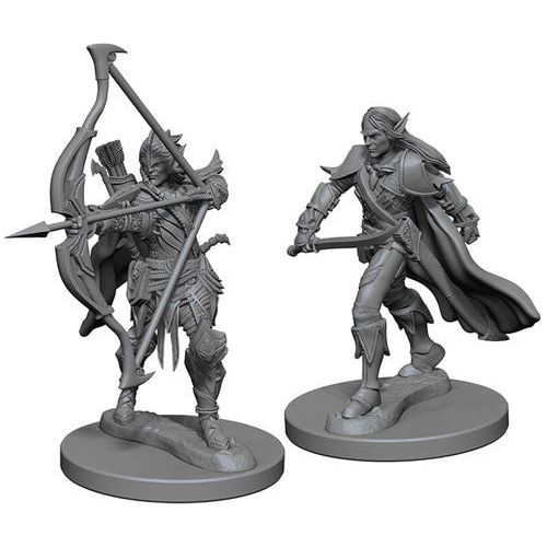 Pathfinder: Deepcuts Unpainted Miniatures - W01 Male Elf Fighter