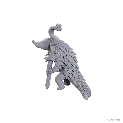 Unpainted D&D Nolzur's Marvelous Miniatures by Wizkids, Sunflower Leshy and Fruit Leshy figures with detailed sculpting.