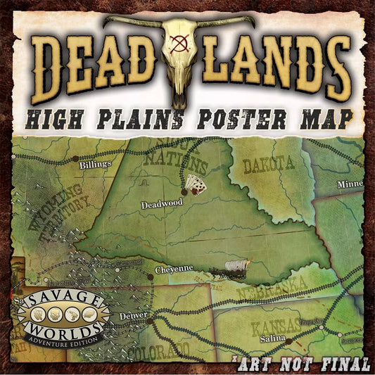 Deadlands: The Weird West – Hell on the High Plains Poster Map