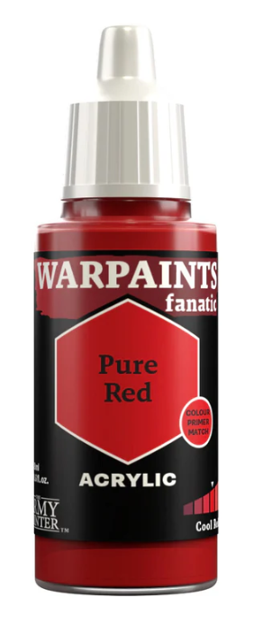 THE ARMY PAINTER: WARPAINTS FANATIC: ACRYLIC: PURE RED (18ml)