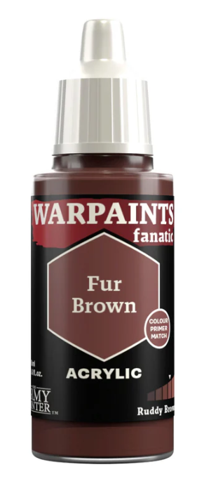 THE ARMY PAINTER: WARPAINTS FANATIC: ACRYLIC: FUR BROWN (18ml)