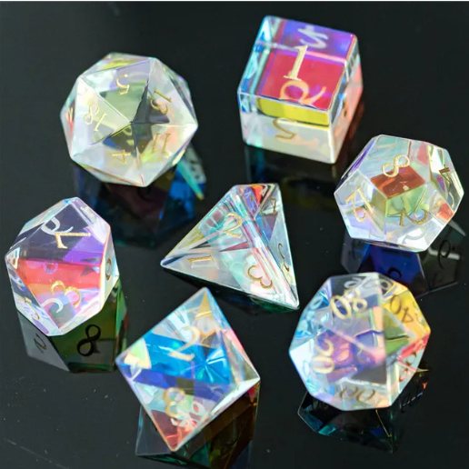 Dichroic Glass 7 Die Set w/ Case