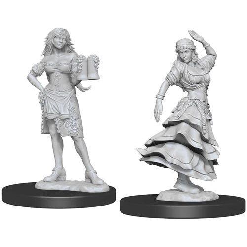 Pathfinder: Deepcuts Unpainted Miniatures - W04 Bartender & Dancer