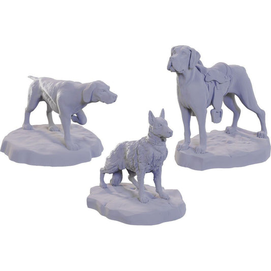D&D: Wizkids Deep Cuts Unpainted Miniatures - W22 Dog Companions - TCB Games & Collectibles
