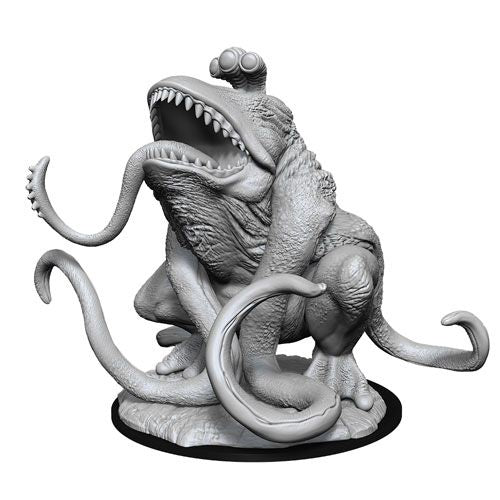 Unpainted D&D Nolzur's Marvelous Miniature of Wizkids Froghemoth from the W13 set, showing detailed creature with multiple limbs and a large mouth.