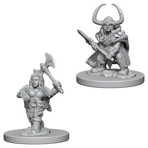 D&D: Nolzur's Marvelous Unpainted Miniatures - W04 Dwarf Female Barbarian