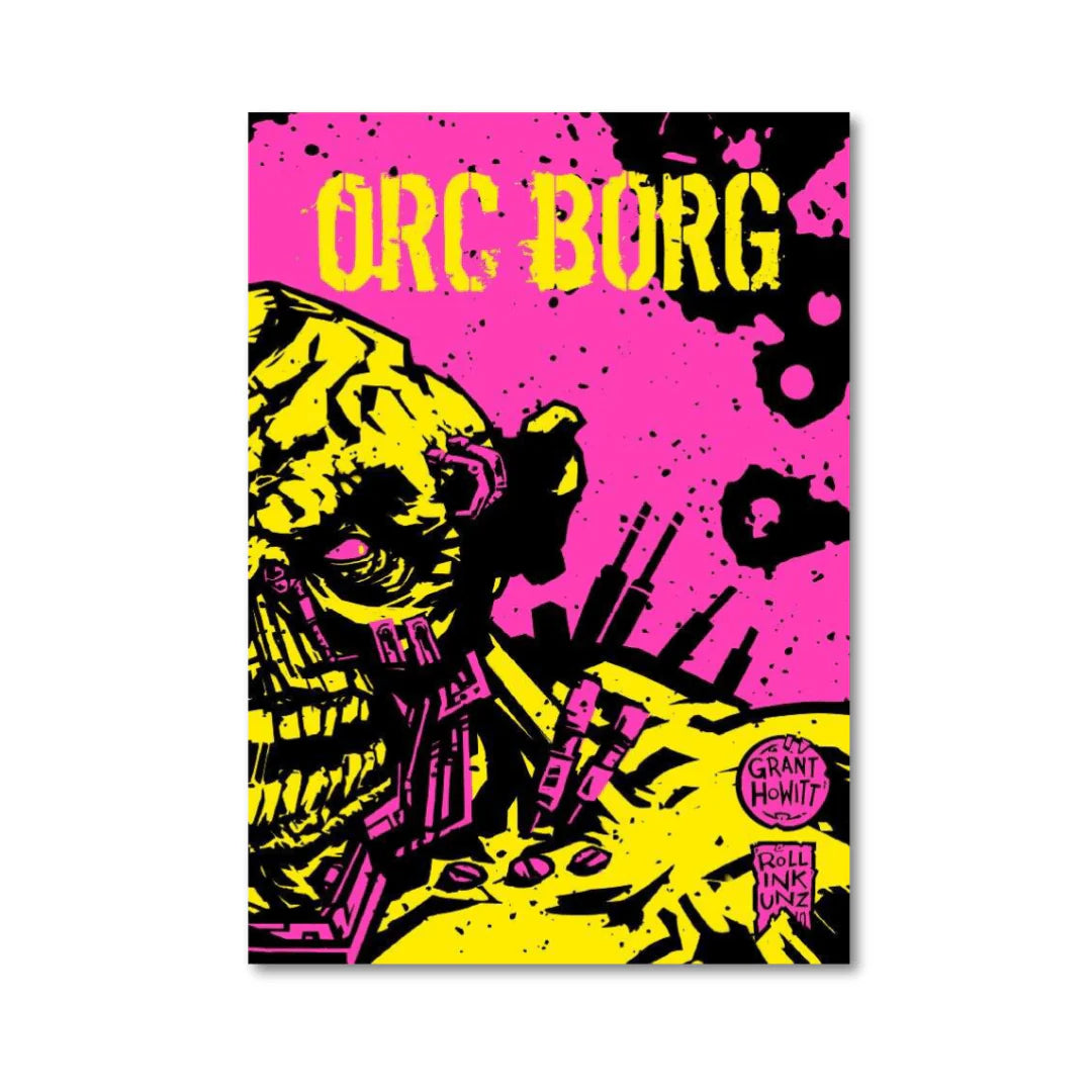 Orc Borg RPG book by Studio 2 Publishing featuring dark fantasy artwork and cover design, perfect for Mork Borg game enthusiasts.